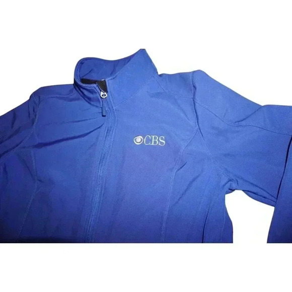 CBS Jacket Womens XL Blue Soft Shell Full Zip Active - Picture 2 of 16
